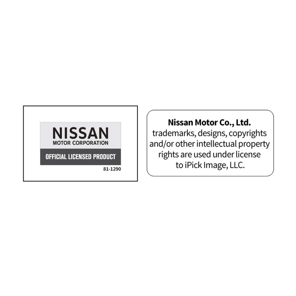 Nissan 350Z 3D European Style Half-Size Black Stainless Steel License Plate Frame - Durable Car Accessory for Customization & Street Style Enhancement