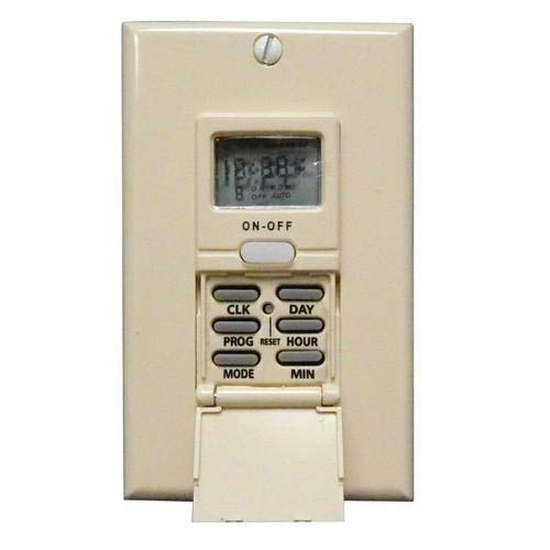 Morris 80510 Ivory 7-Day In-Wall Digital Timer (7-Pack) - Perfect for Home Automation, Lighting Control & Energy Saving