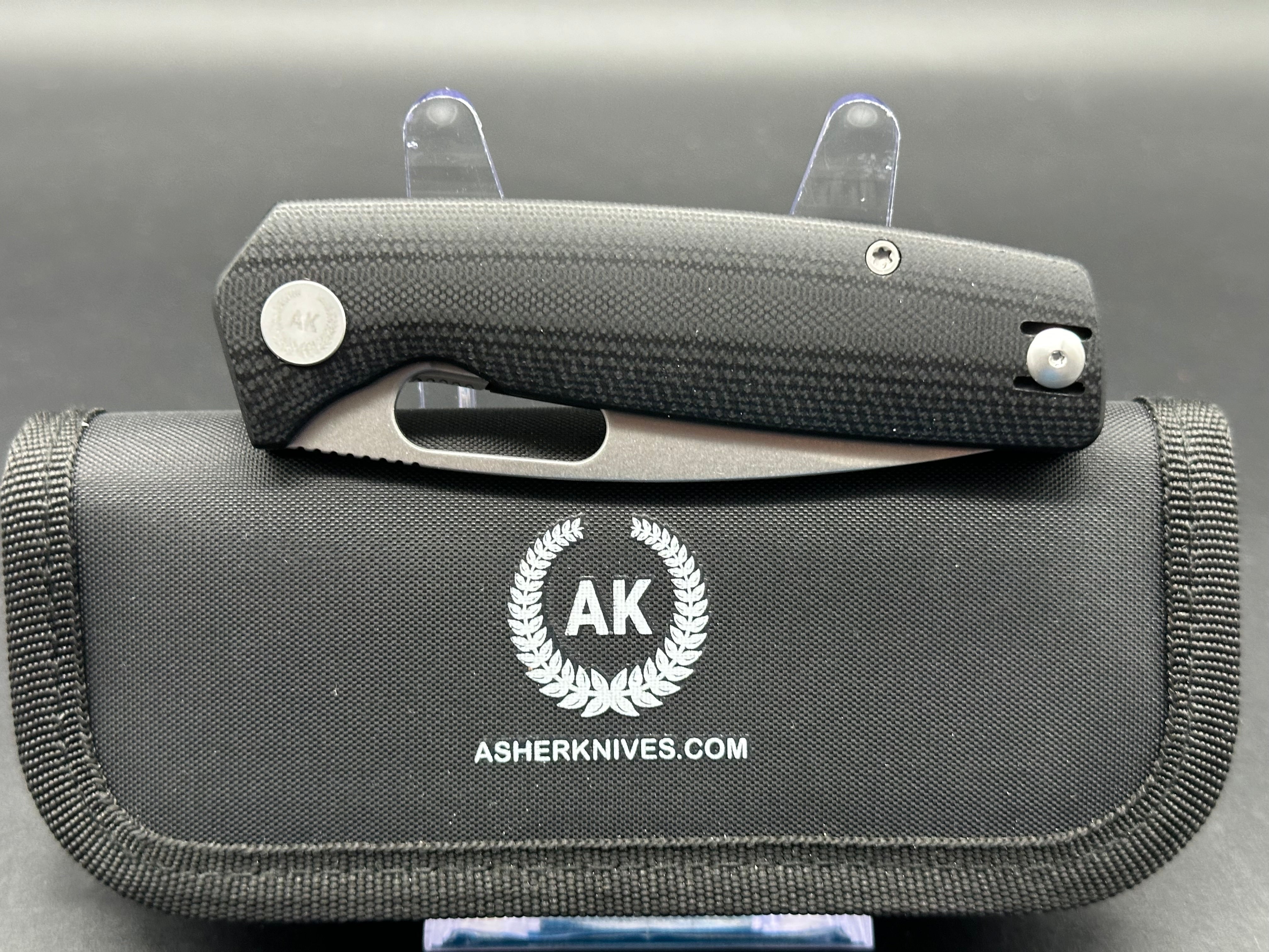 Asher Spiro G10 Folding Knife - 3.2