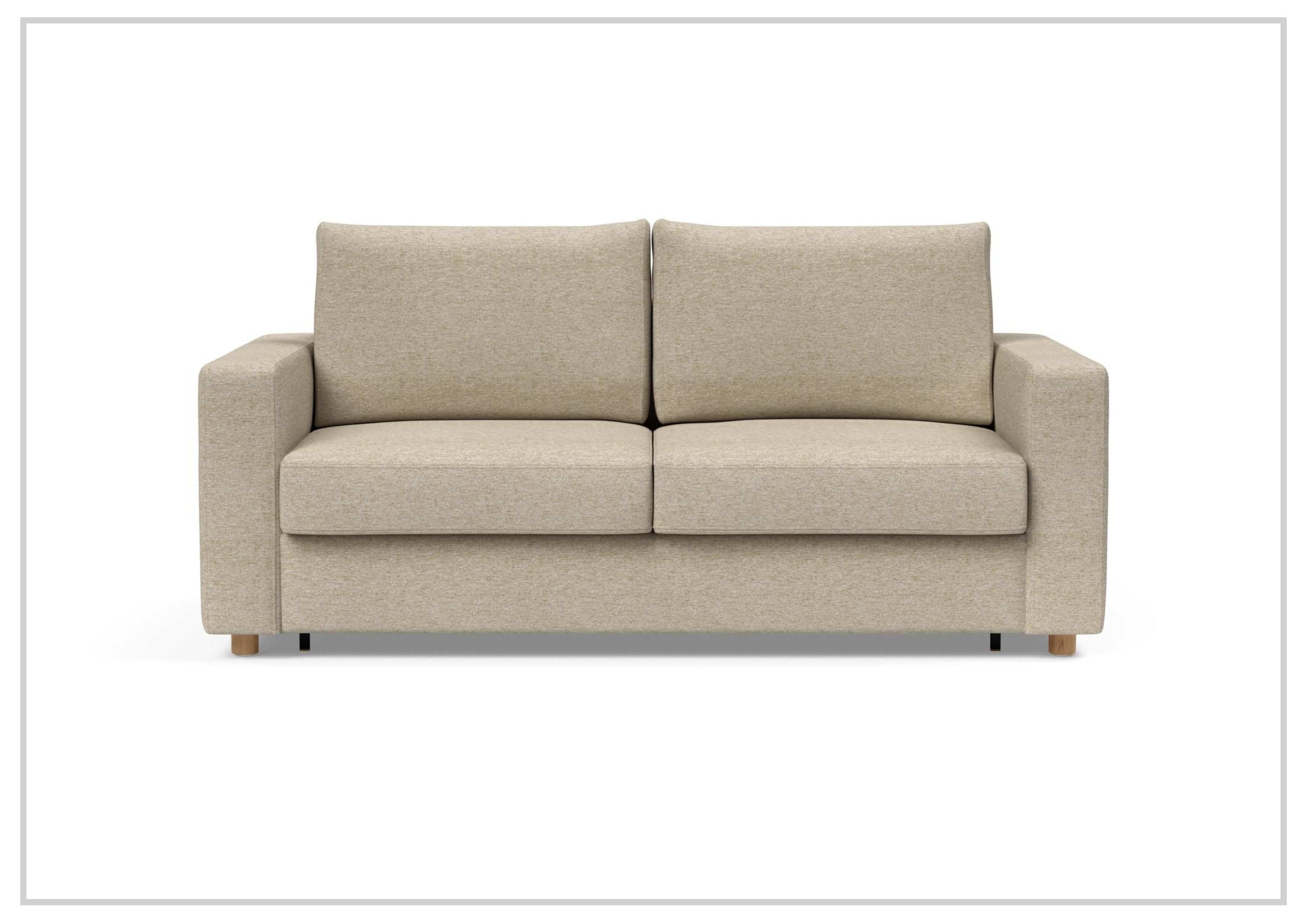 Innovation Living Neah Fabric 2-Seater Queen Size Sleeper Sofa Bed - Convertible Sofa for Small Spaces, Guest Room & Apartment Living