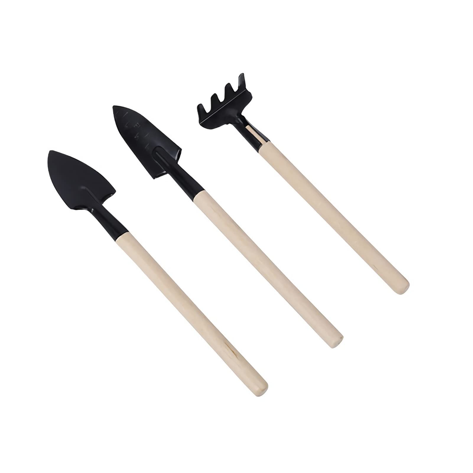 Premium 3-Piece Gardening Tools Set with Ergonomic Wooden Non-Slip Handles - Ideal for Planting, Weeding & Transplanting - Perfect Gardening Gifts for Women & Men - Great for Home Gardens, Flower Beds & Indoor Plants
