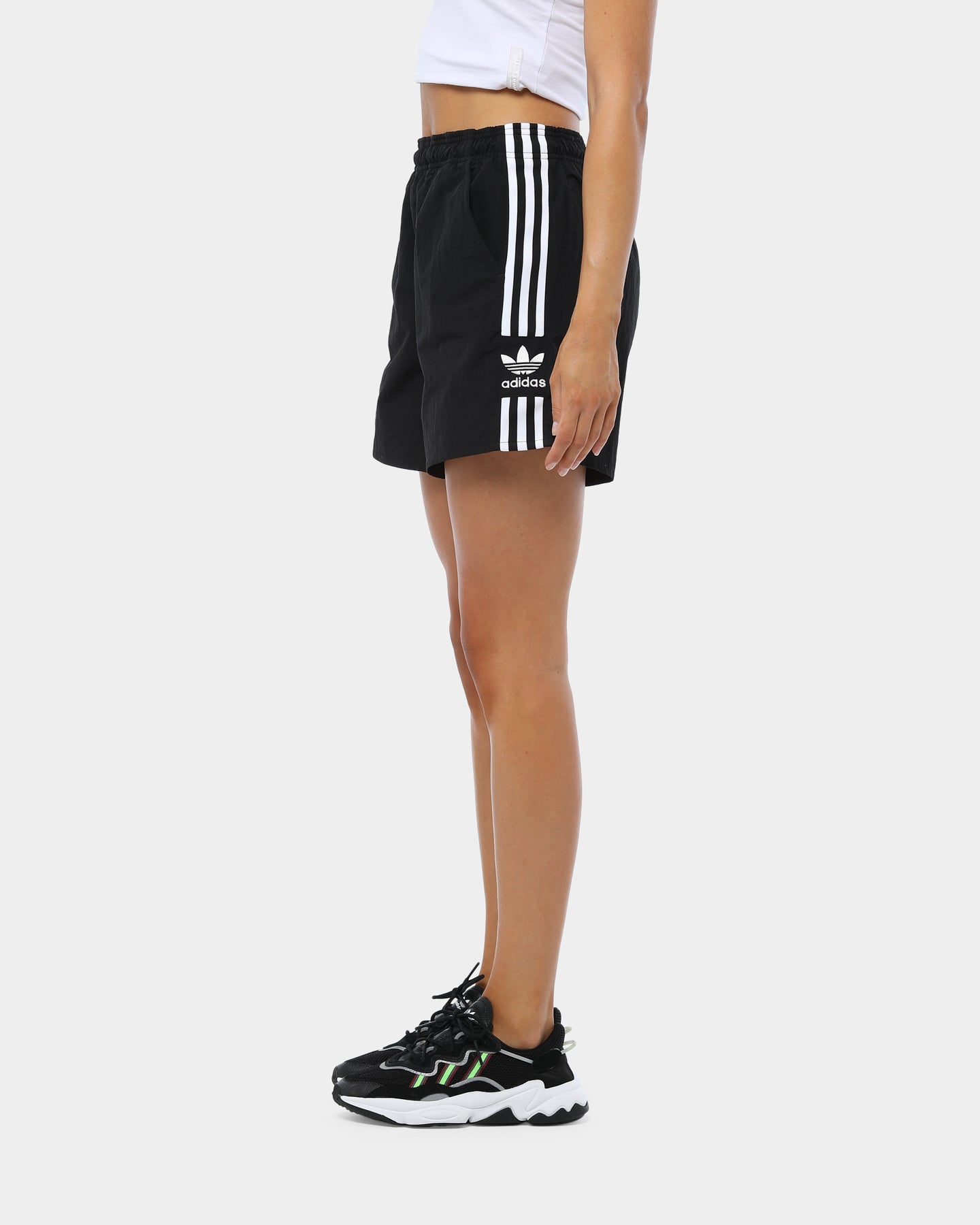 Adidas Women's Running Shorts - Black/White - Lightweight Quick-Dry Athletic Shorts for Gym, Yoga & Outdoor Workouts