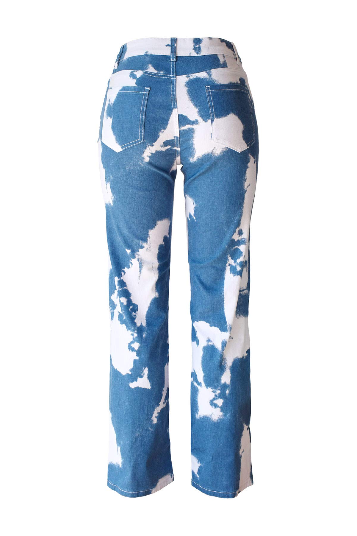 Aodrusa Women's Boyfriend Jeans - High Waist Distressed Denim Pants for Casual Wear & Everyday Outfits