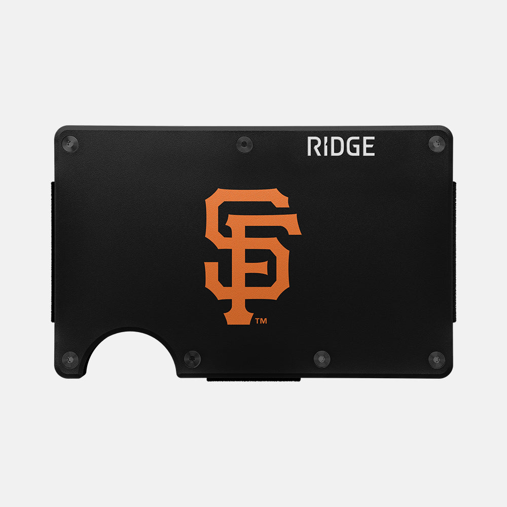 Ridge Wallet for Men - Slim RFID Blocking Minimalist Front Pocket Wallet - San Francisco Giants Edition - Perfect for Everyday Carry, Travel & Gifts