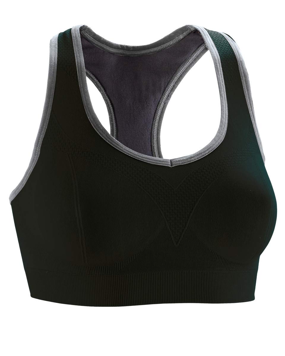 SPIRO Fitness S269F Women's Cool Compression Sports Bra Top - High Support Workout, Running, Yoga & Gym Activewear