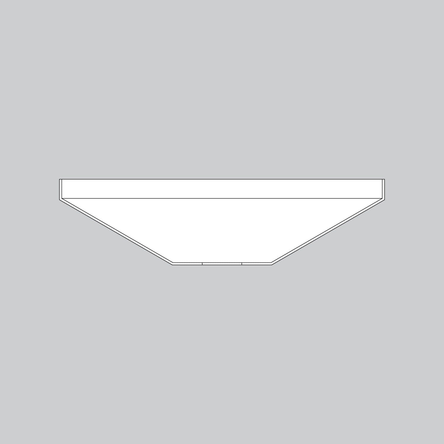 Finial Cap Snow White K052101203 - Elegant Decorative End Cap for Furniture, Cabinets, and Railings - Perfect for Home and Office Decor