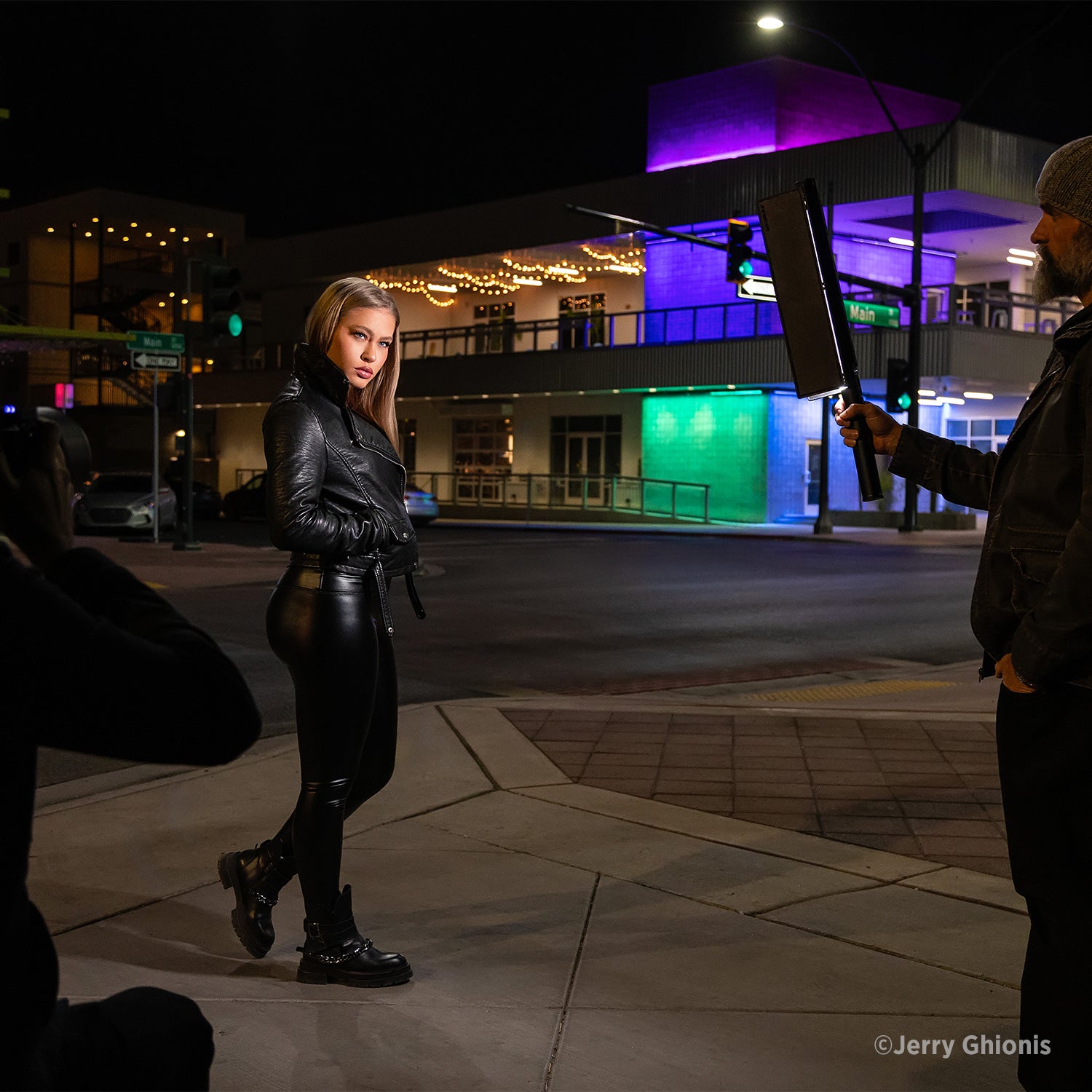 Professional LED Ice Light with 3 Barndoors - Perfect for Photography, Videography, and Stage Lighting