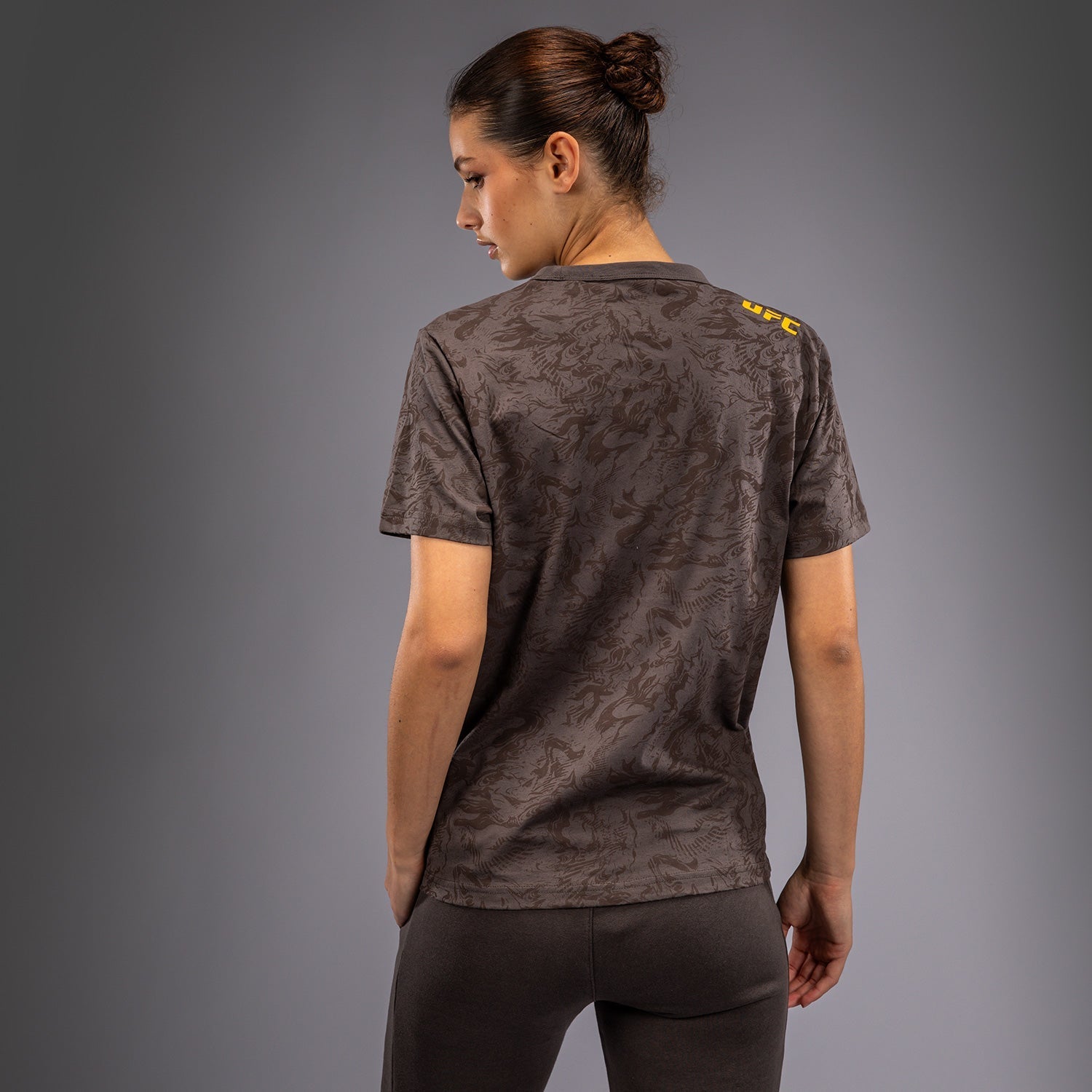 Venum UFC Fusion Fight Week Women's Short Sleeve Cotton T-Shirt - Earthen Brown | MMA Training & Casual Streetwear