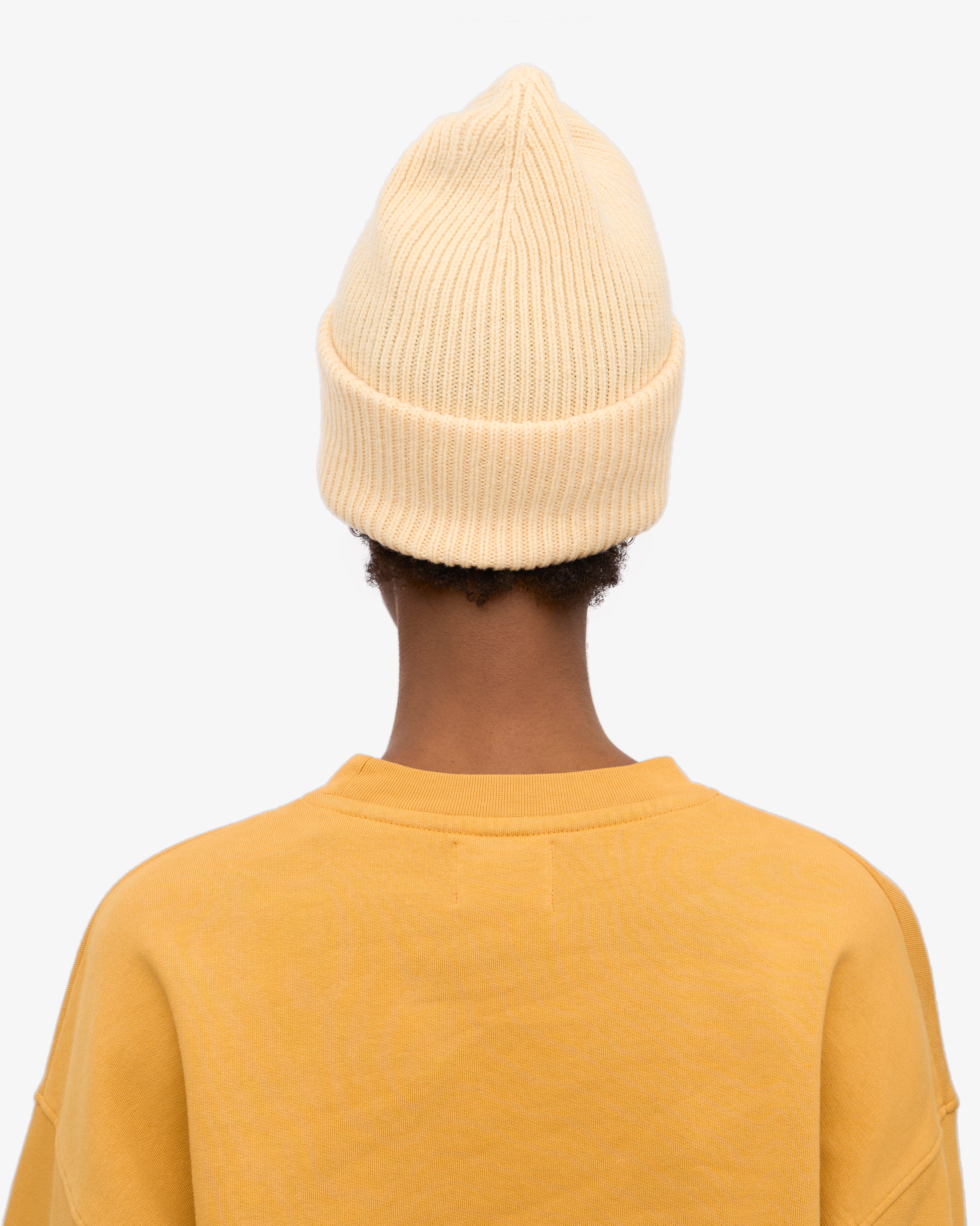 Premium Merino Wool Beanie - Soft Yellow Winter Hat for Men & Women - Cozy & Warm for Outdoor Activities, Skiing, Hiking, and Snowboarding