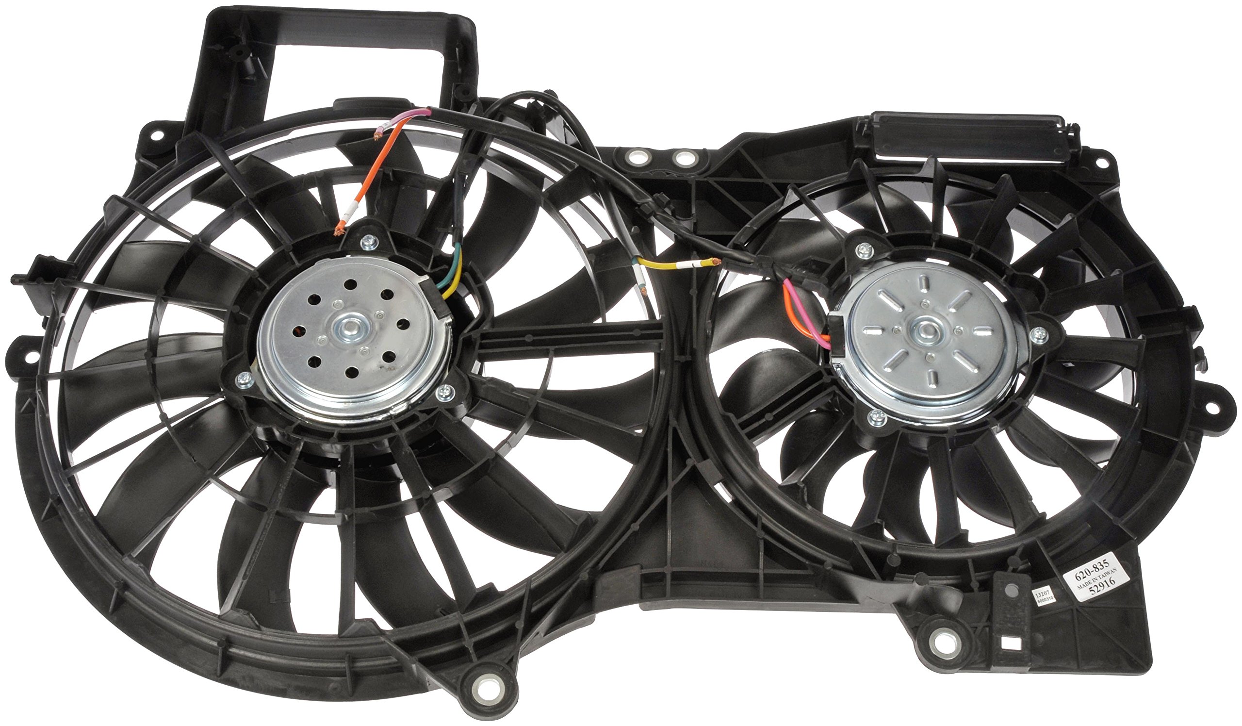 Dorman 620-835 Radiator Fan Motor Assembly - Replacement for Ford, Chevy, Dodge - High Performance Cooling Fan - Perfect for Overheating Prevention & Engine Cooling