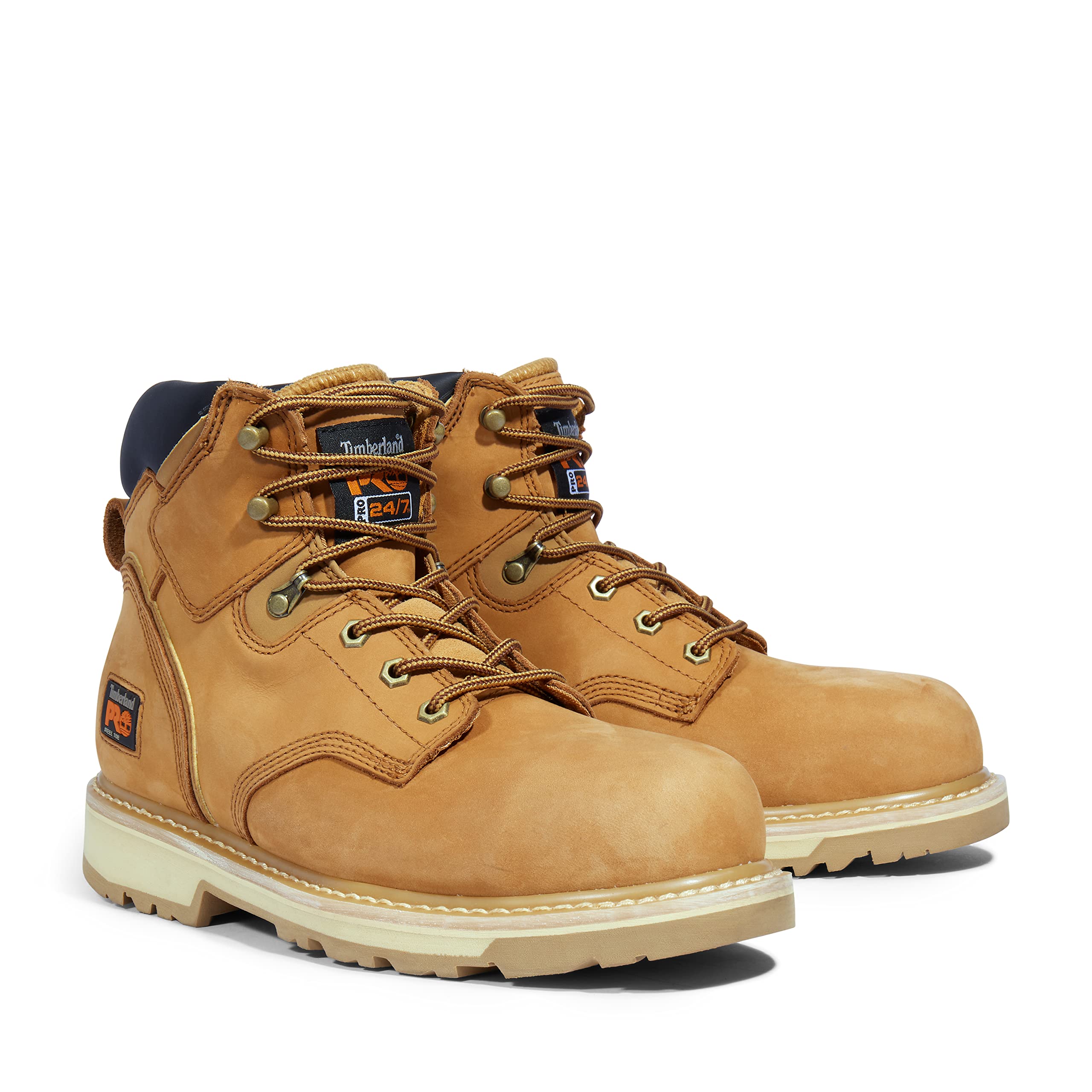 Timberland PRO Men's Pit Boss 6 Inch Steel Toe Work Boots - OSHA Compliant Safety Shoes for Construction, Warehouse & Industrial Work