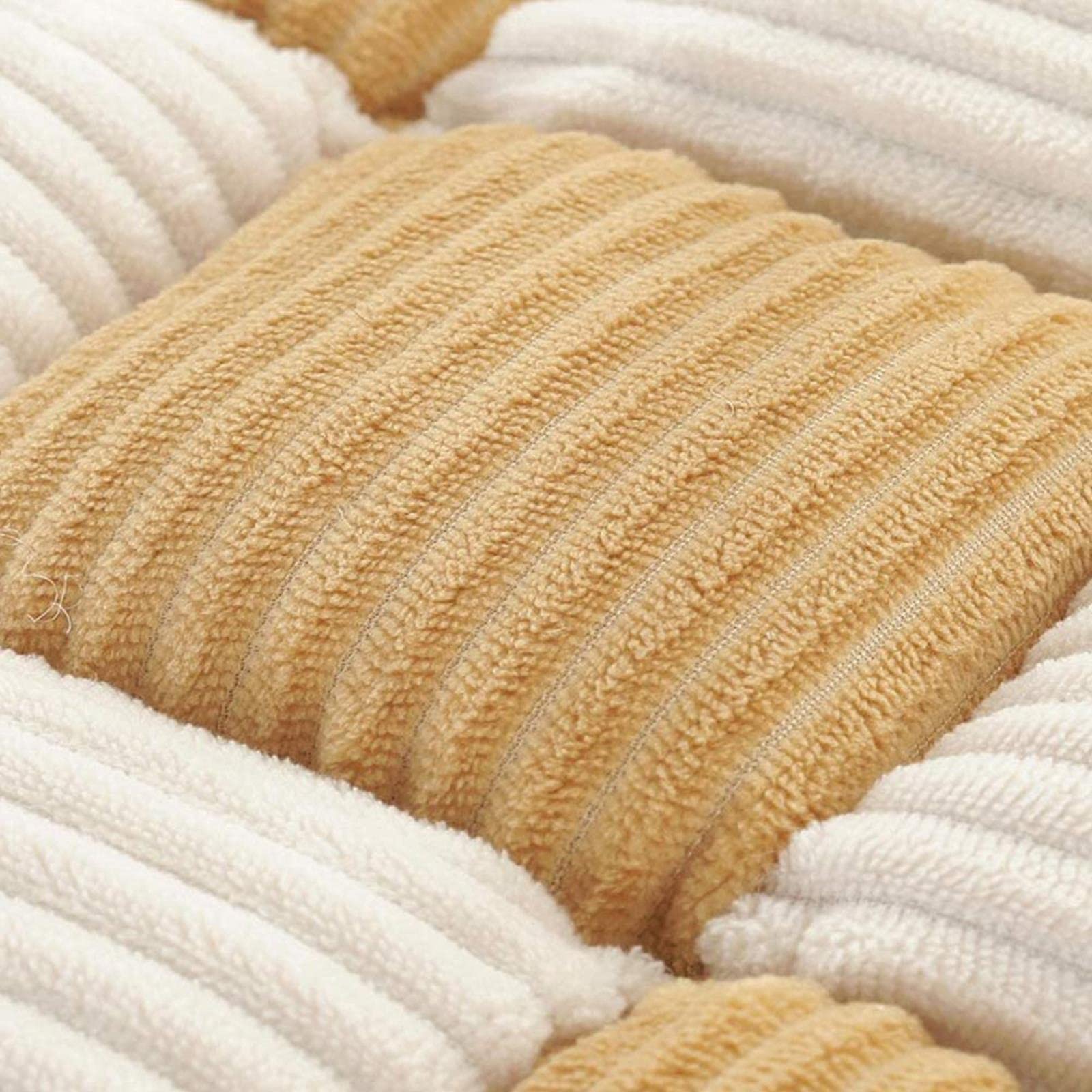 Ultra Soft Thick Corduroy Chair Cushion with Ties - 42x42cm Square Seat Pillow for Dining Chairs, Living Room, Balcony & Office Decor - Perfect for Home Comfort and Stylish Interior Design