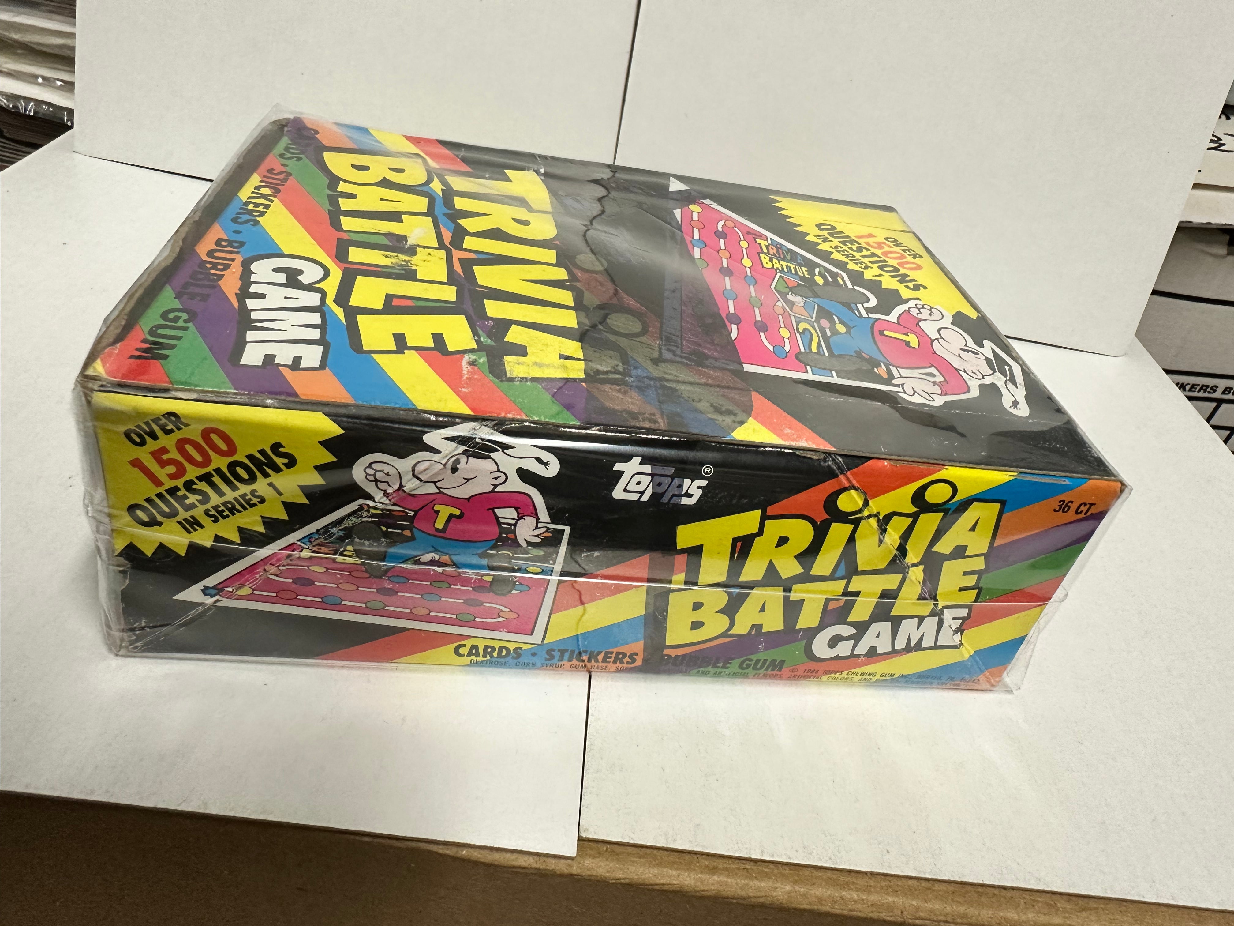1984 Topps Trivia Battle Game - 36 Packs Vintage Collectible Card Game Box - Perfect for Game Nights, Collectors & 80s Nostalgia Fans