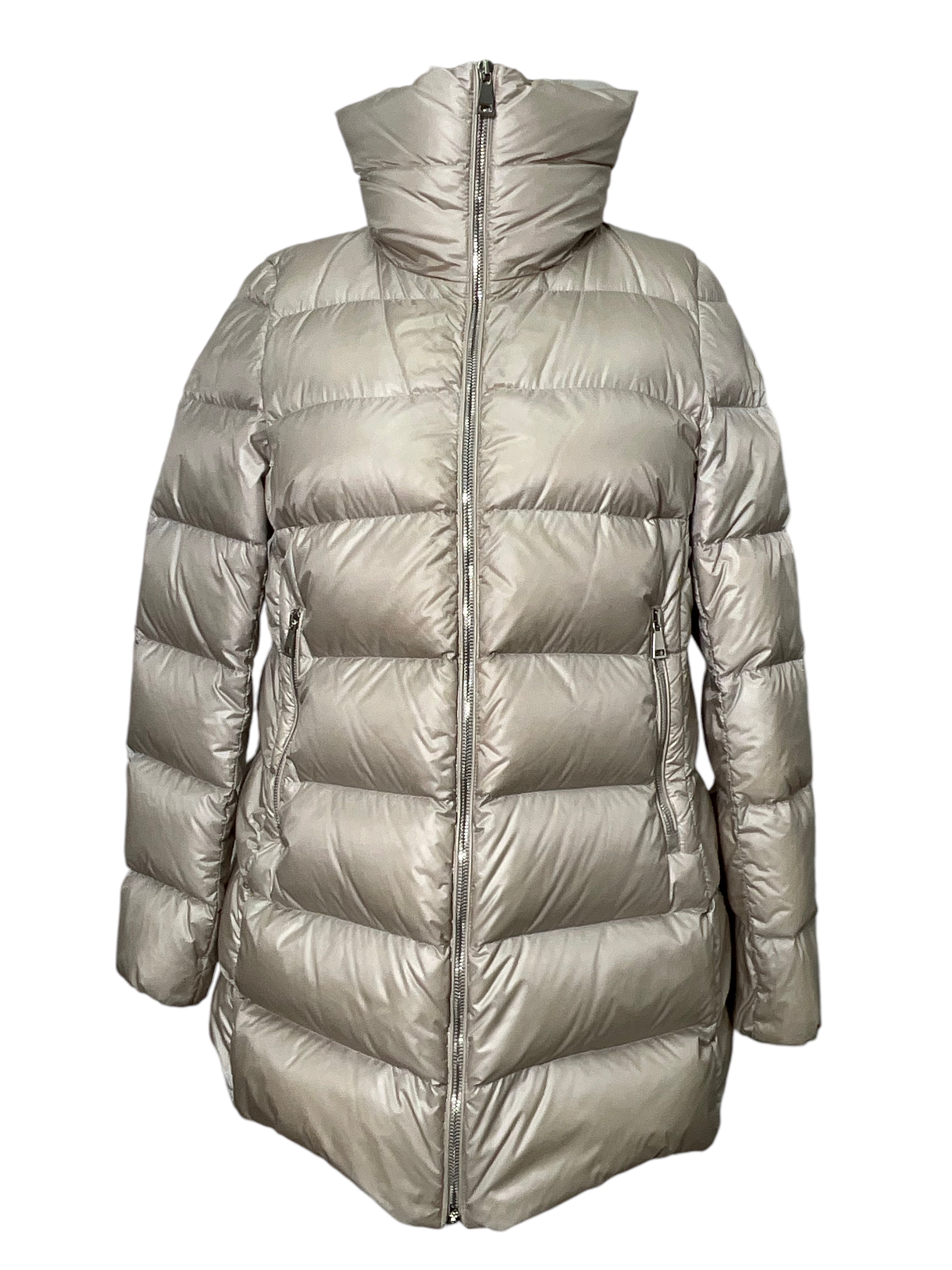 Moncler Puffy Down Jacket for Women - Lightweight Winter Coat with Hood, Waterproof & Windproof, Size S - Perfect for Skiing, Snowboarding & Cold Weather Outdoor Activities
