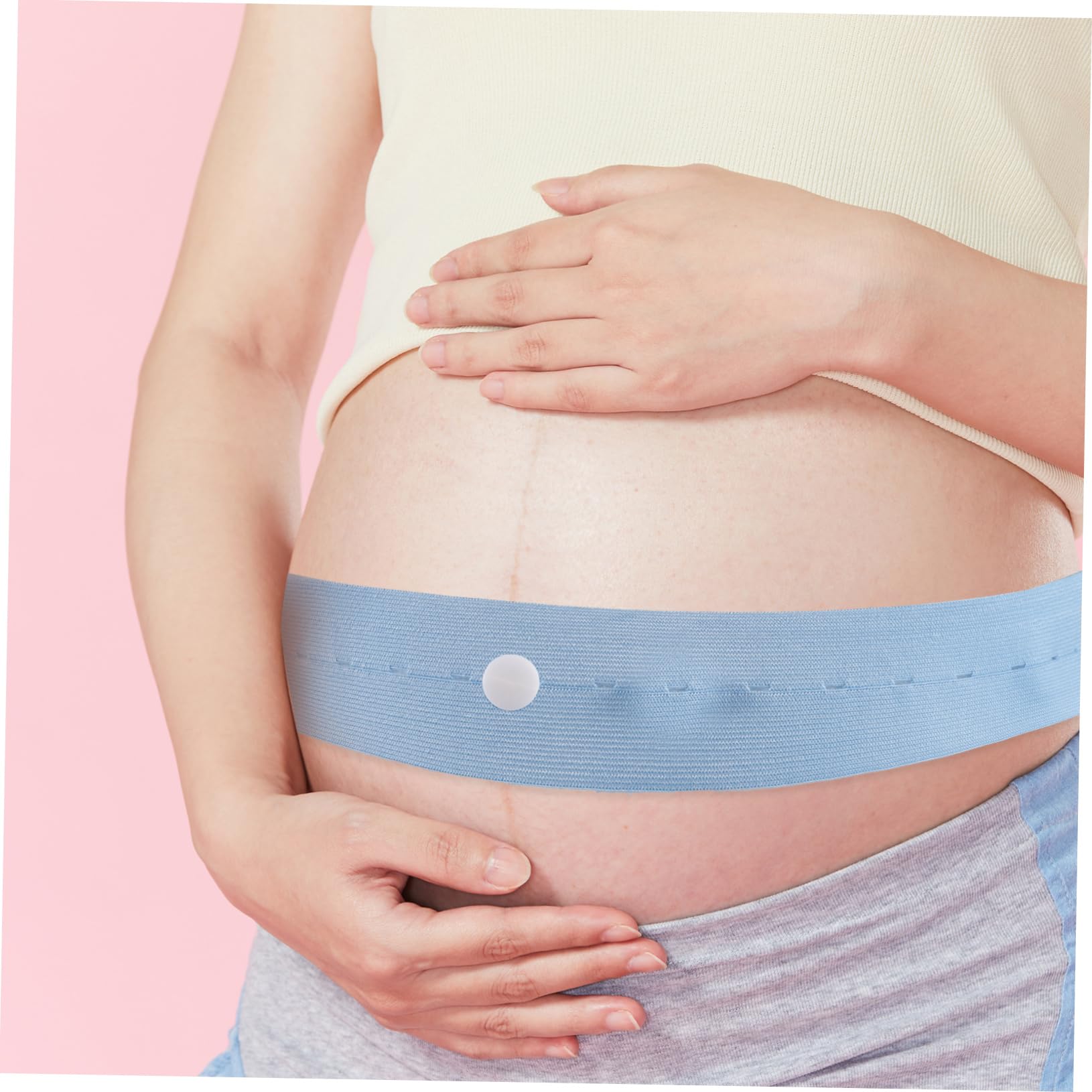 Hemoton 2-Pack Adjustable Fetal Heart Rate Monitor Belts - Soft Elastic Nylon Straps for Pregnancy Monitoring - Comfortable & Secure Fit for Expecting Moms (Perfect for Home Use & Doctor Visits)