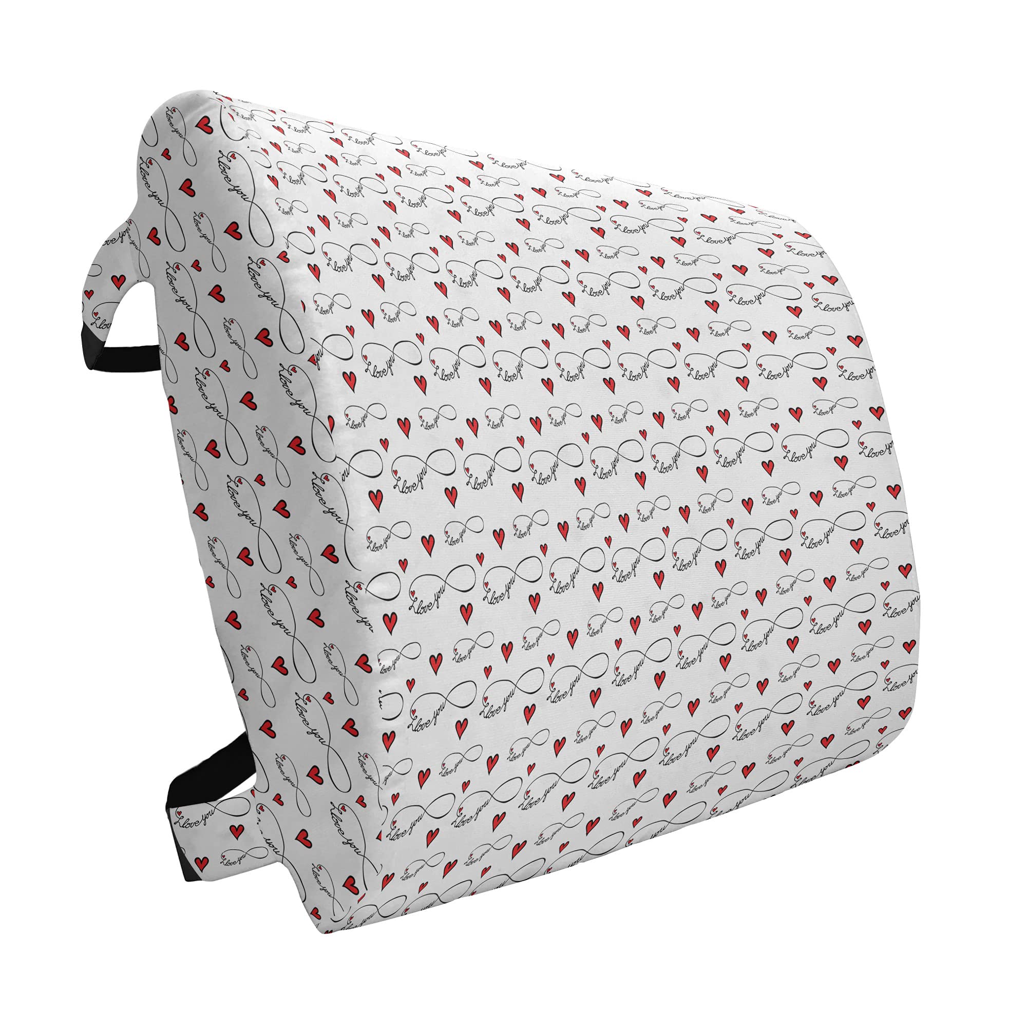 Ambesonne Romantic Red Hearts 