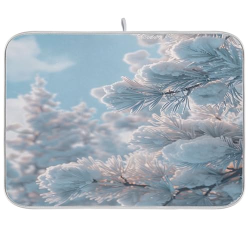 Snow Covered Pine Leaves