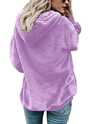 Sweat À Capuche Violet.