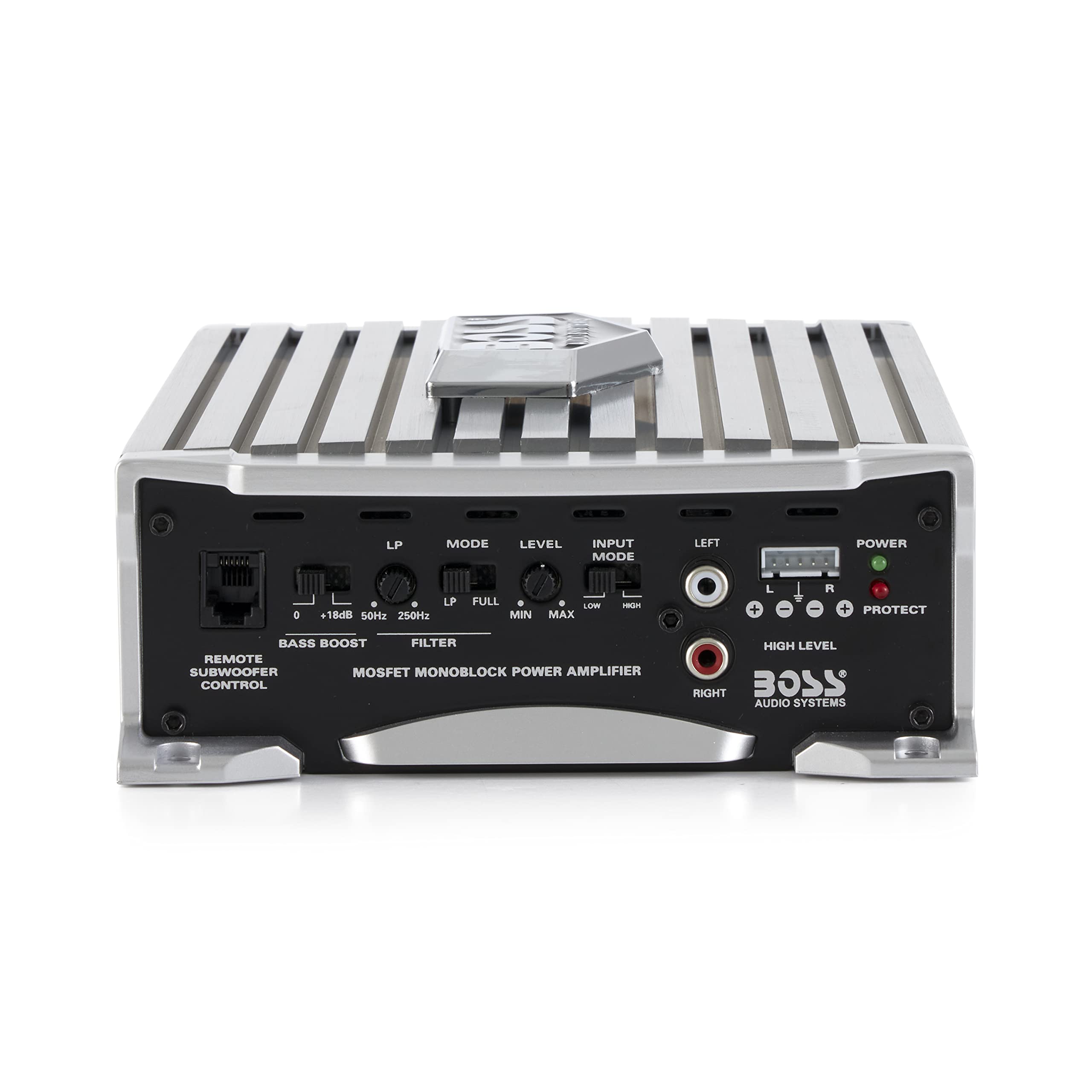 Boss Audio AR1500M 1500 Watt Mono A/B MOSFET Power Car Amplifier with Remote Control - 4 Pack for Enhanced Car Audio System and Bass Boost in Vehicles, Trucks, SUVs