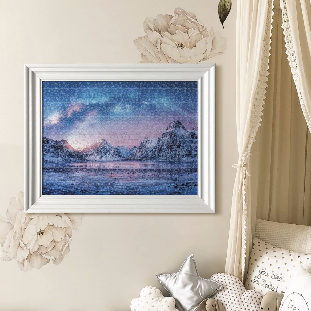 Clementoni 35116 Peace Puzzle 500 Pieces - Light Blue Adult Jigsaw Puzzle, Relaxing Landscape Puzzle for Adults, Made in Italy - Perfect for Stress Relief, Home Decor & Family Game Night