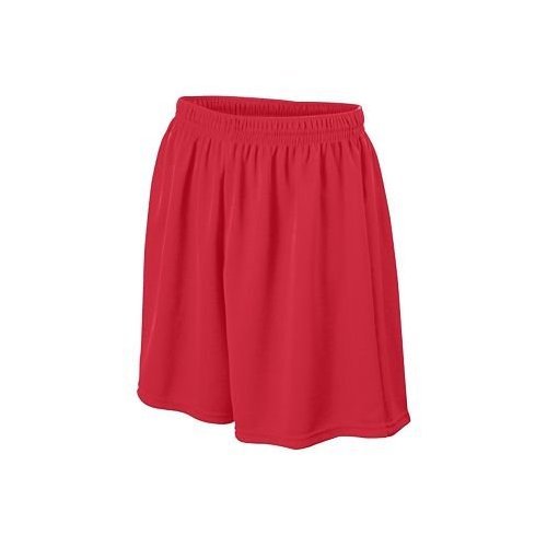 Breathable Mesh Soccer Shorts for Men - Quick-Dry Red Athletic Shorts - Perfect for Training, Matches & Outdoor Sports