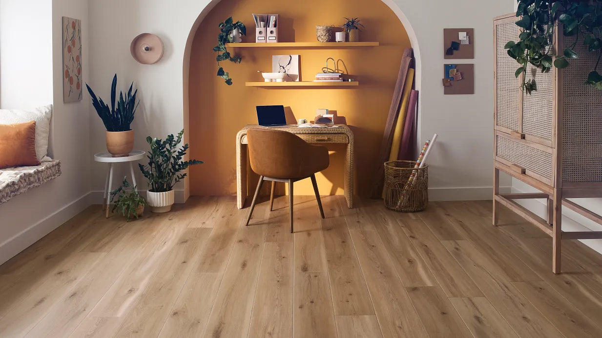 Coretec Plus Premium Integrated Bevel with Softstep – Blonde Oak 9