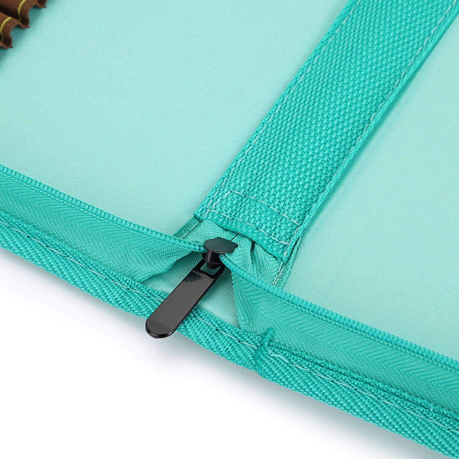 BTSKY Large 72-Slot Pencil Case for Watercolor Pencils - Portable Canvas Pouch for Artists & Students (Blue)