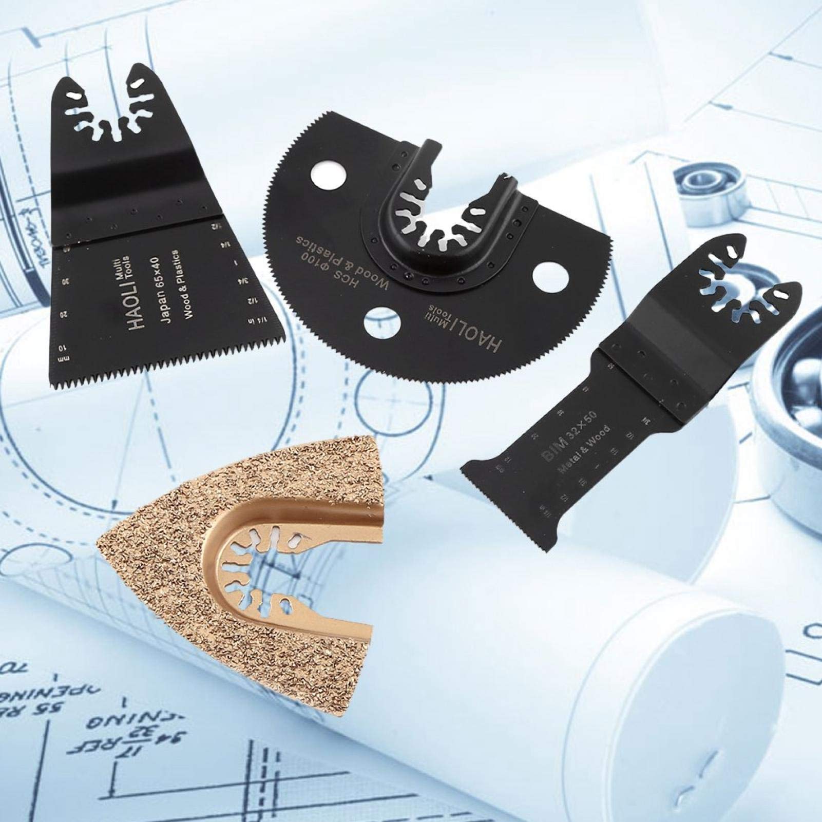 65mm Oscillating Carbide Multi-Function Saw Blade - Quick Release for Oscillating Multitools - Perfect for Wood, Metal & Plastic Cutting - DIY & Professional Use