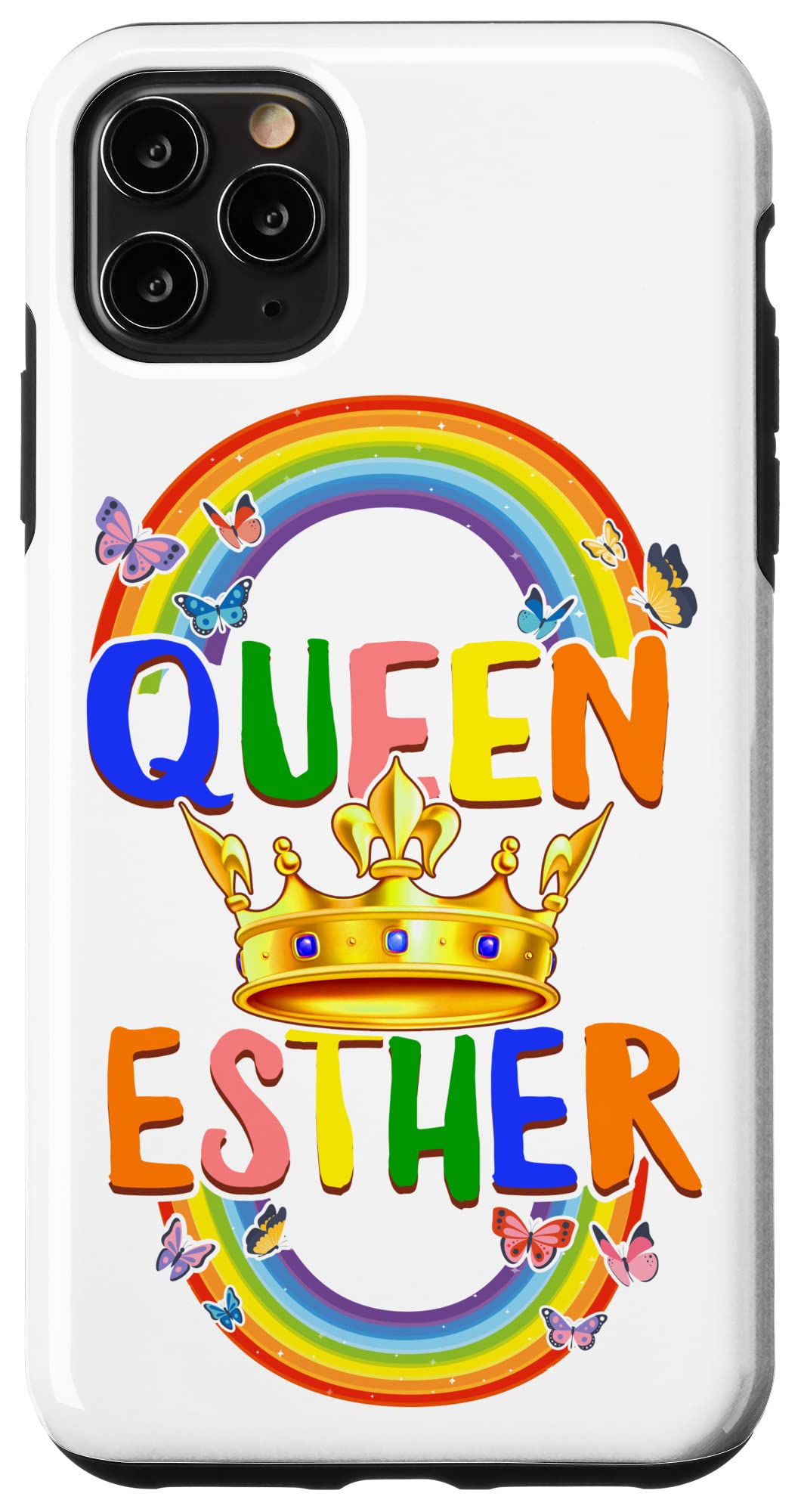 iPhone 11 Pro Max Case - Queen Esther Purim Jewish Holiday Design for Women & Girls | Perfect for Purim Parties, Jewish Celebrations & Christian Events