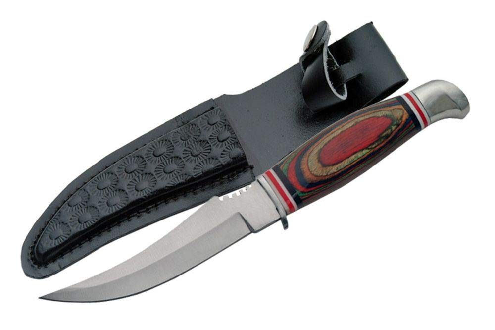 SZCO Supplies Slim Blade Skinner Knife - High Carbon Steel Hunting & Outdoor Knife for Skinning, Gutting & Field Dressing - Perfect for Hunters, Campers & Survivalists