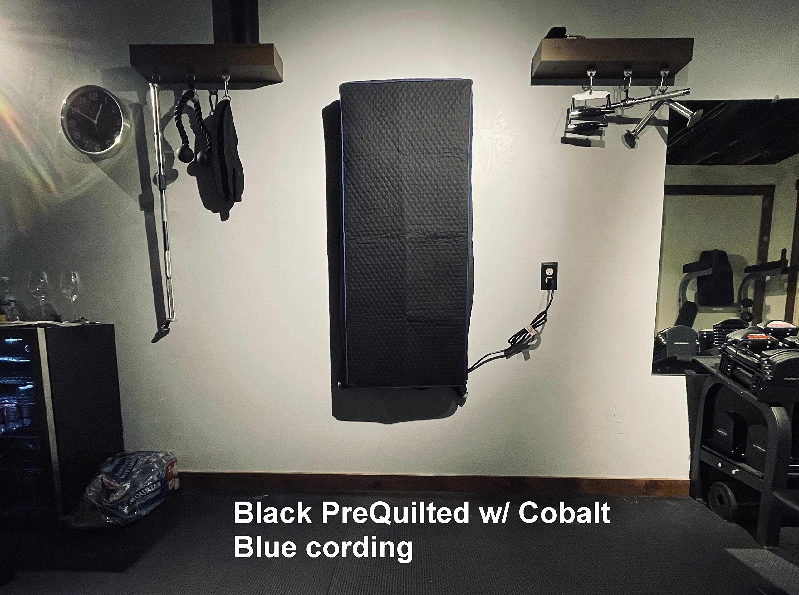 Premium Pre-Quilted Indoor Gym Cover for TONAL Home Gym Systems - Custom Fit, Black with Black Trim - Perfect for Home Workouts & Equipment Protection