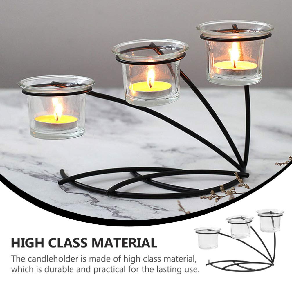 1pc Romantic Iron Art Candle Holder - Elegant Candlestick Stand for Home Decor, Spring Festival, Dinner Table & Romantic Ambiance | Durable Iron Candle Shelf for Wedding, Party & Holiday Decorations