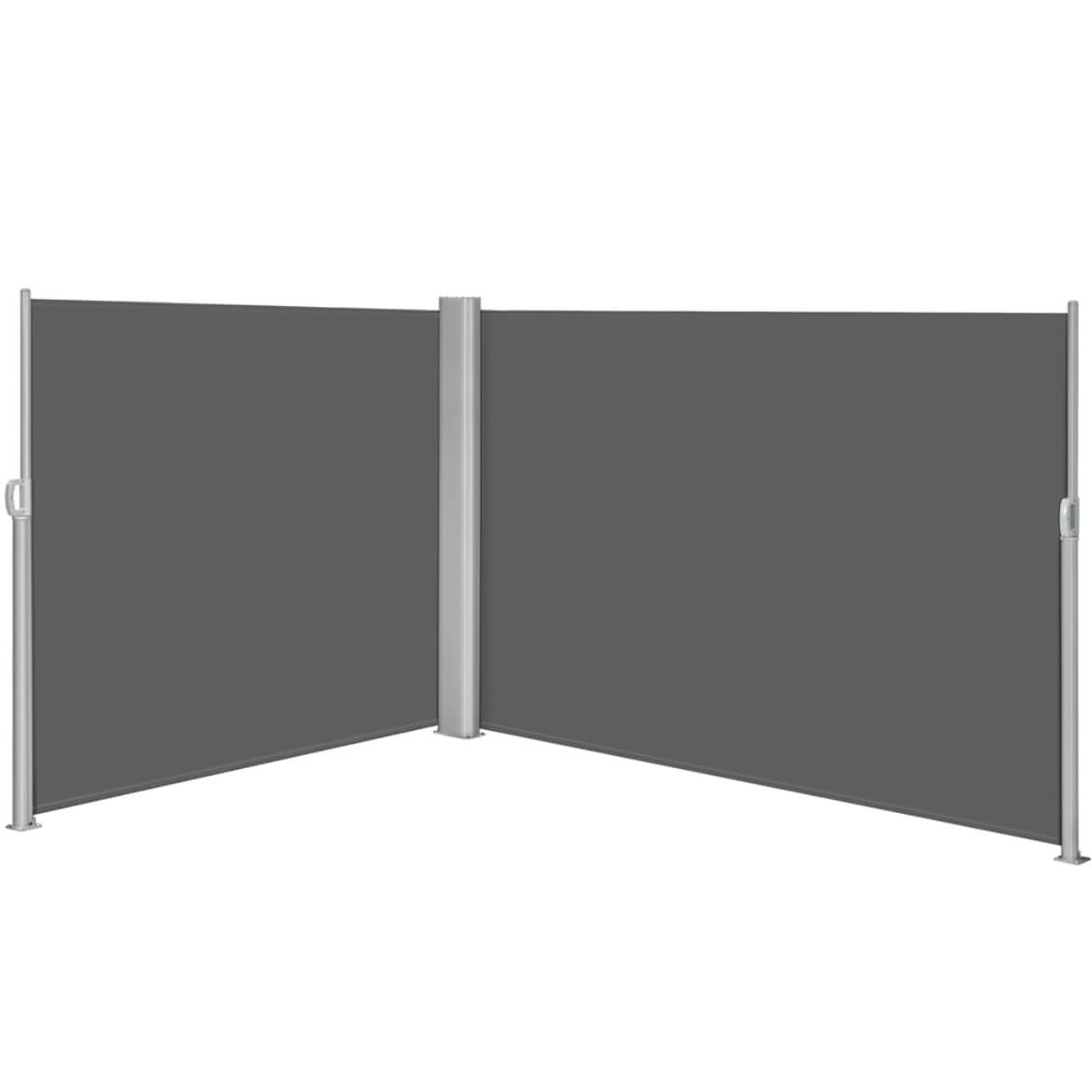 Yaheetech 236 x 71 Inch Double Sided Retractable Awning - Perfect for Patio, Deck, Garden, and Outdoor Shade Protection