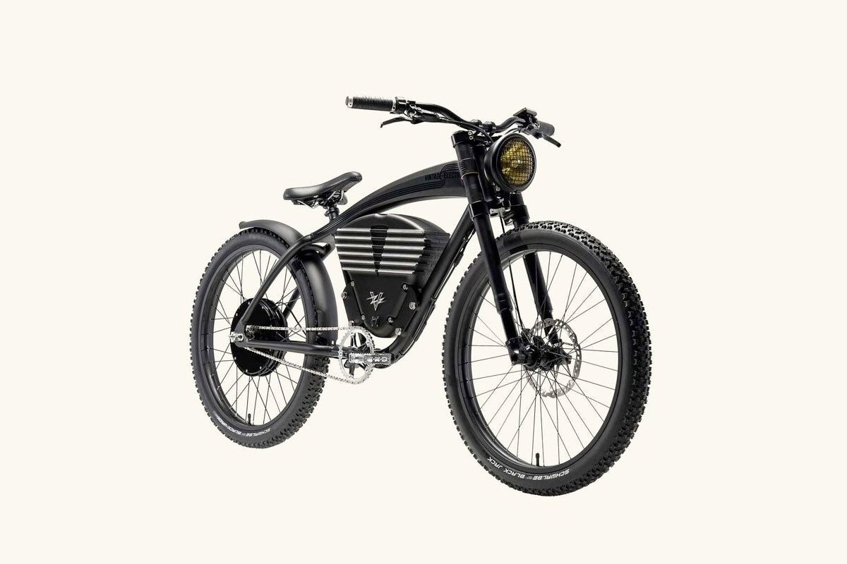 Vintage Electric Scrambler Motorcycle - Retro Style E-Bike for Adults | Perfect for Urban Commuting & Off-Road Adventures | Spring Sale Limited Time Offer