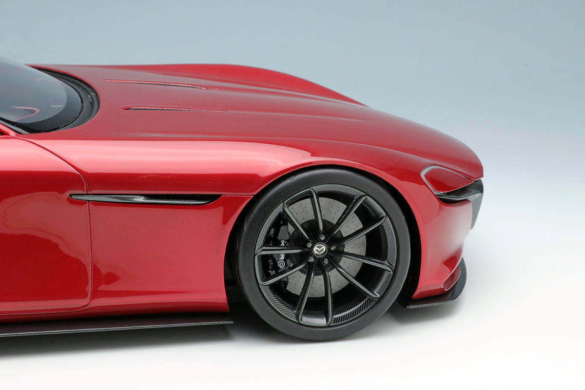 EIDOLON 1:18 Scale Mazda RX VISION 2015 Diecast Model Car - Soul Red Crystal Metallic Finish - Collectible Sports Car for Display & Gift Giving
