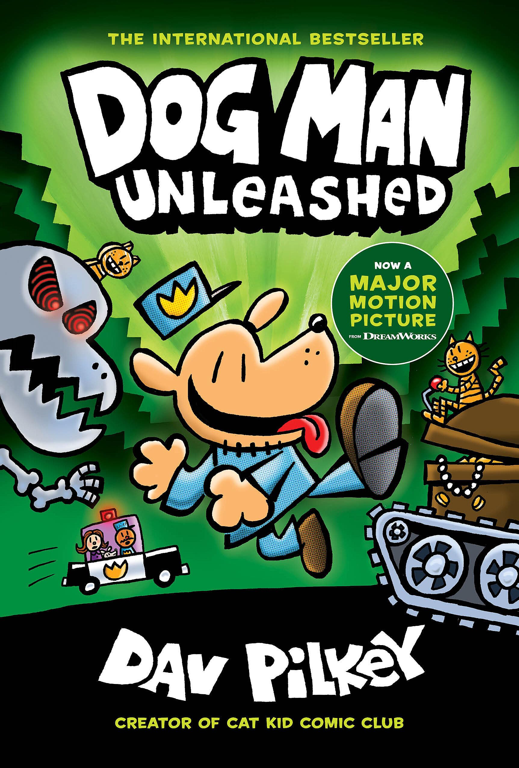 Dog Man Unleashed: A Graphic Novel (Book 2) - Hilarious Adventure Comic by Captain Underpants Creator | Perfect for Kids' Reading, Classroom Libraries & Gift Giving