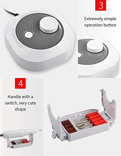 25000RPM Professional Electric Nail Drill & E-File Machine for Manicure Pedicure - Perfect for Salon, Home Use & DIY Nail Care