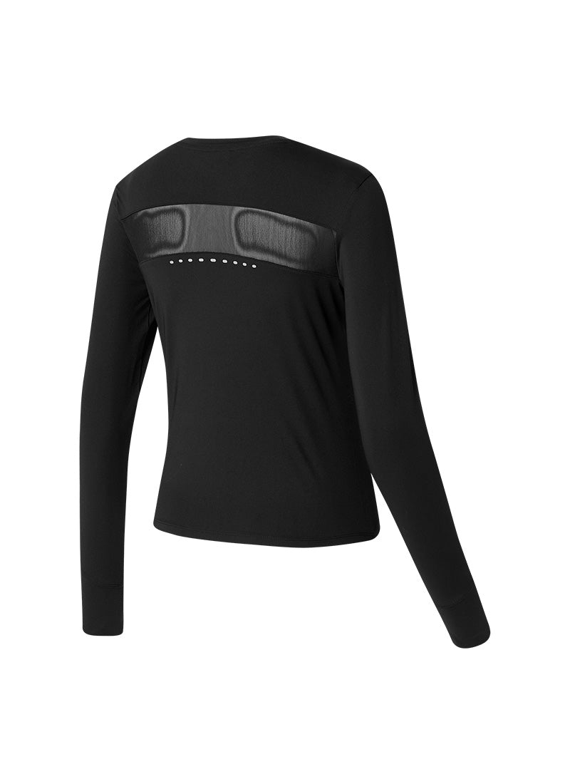 RX Mesh Mix Finger Hole Long Sleeve Workout Shirt - Breathable Gym Top for Women & Men - Perfect for Yoga, Running & Outdoor Sports