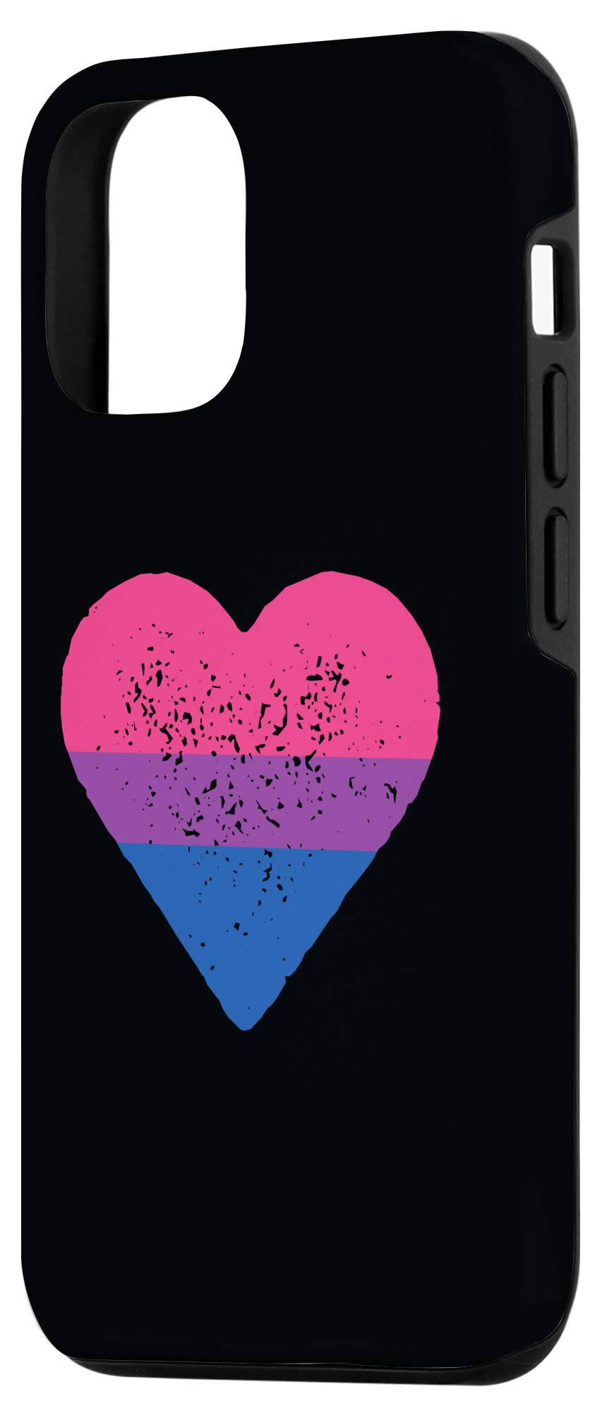 iPhone 12/12 Pro Case - Bisexual Pride Heart Design - LGBTQ+ Gifts for Bi Love & Equality - Perfect for Pride Month, Coming Out Celebrations & LGBTQ Support