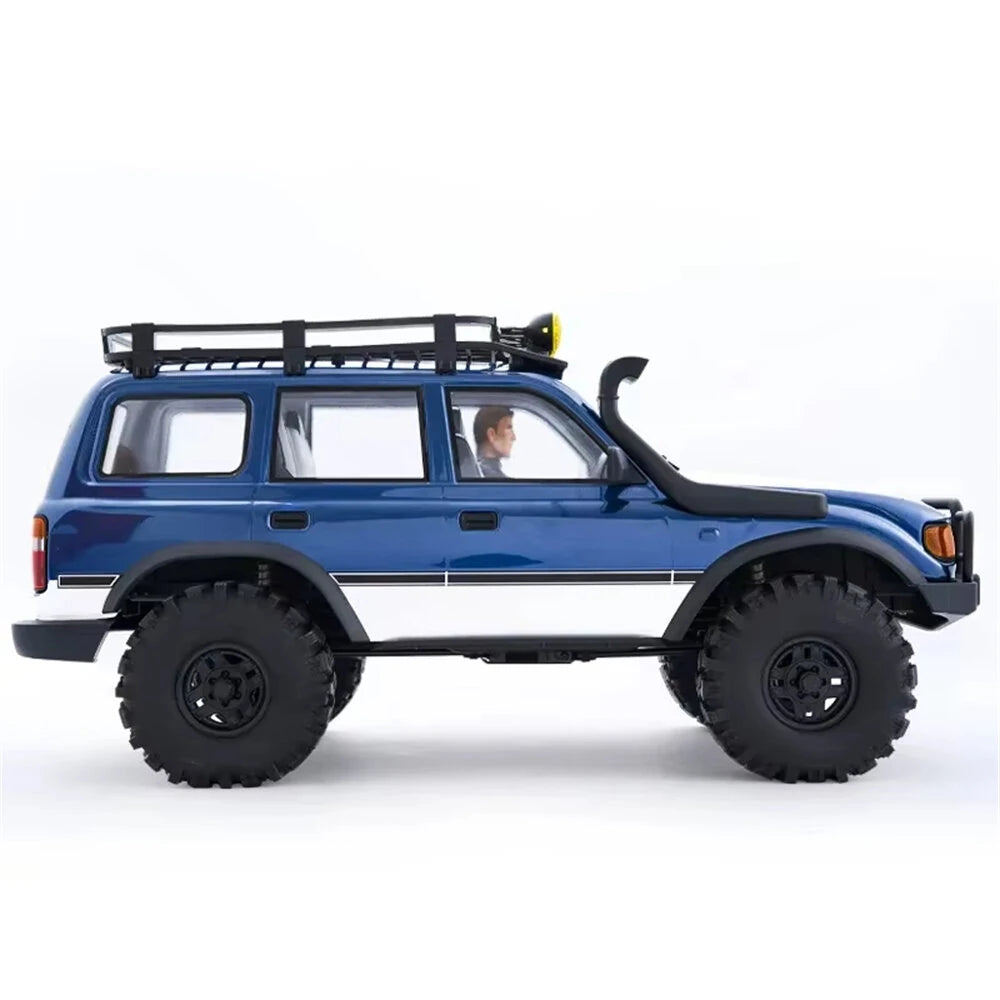FMS FCX10 PRO 1/10 Scale 4WD Brushless RC Rock Crawler - Toyota Land Cruiser LC80 Remote Control Car for Off-Road Adventure & Trail Crawling