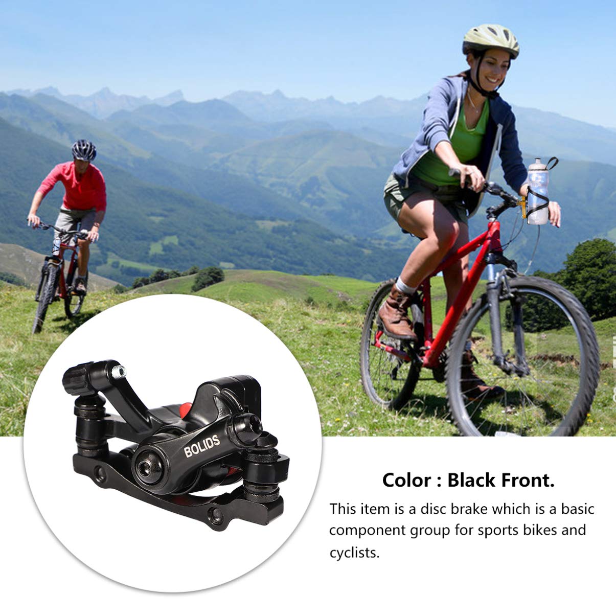 Mountain Bike Disc Brake Caliper - Front & Rear Hydraulic Disc Brakes for MTB, Road, Folding Bicycles | High-Performance Cycling Brake System for Commuting, Trail Riding & Urban Cycling