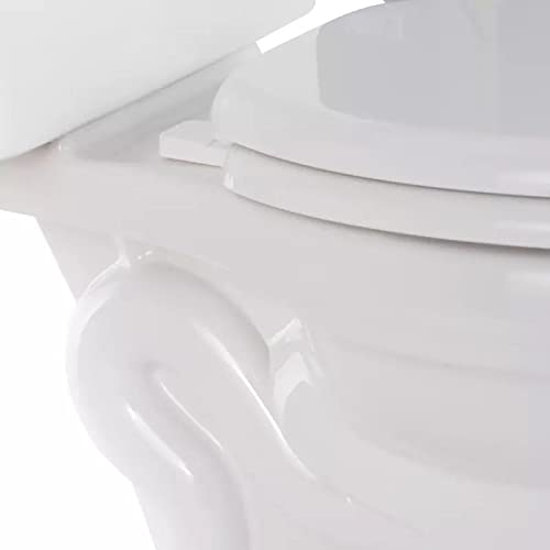 Miseno MNOS2000 Slow Close Elongated Toilet Seat with Lid - Universal Fit, Bright White - Perfect for Bathroom Upgrade & Home Renovation