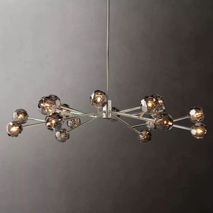 Crystal Ball Glass Round Chandelier 60
