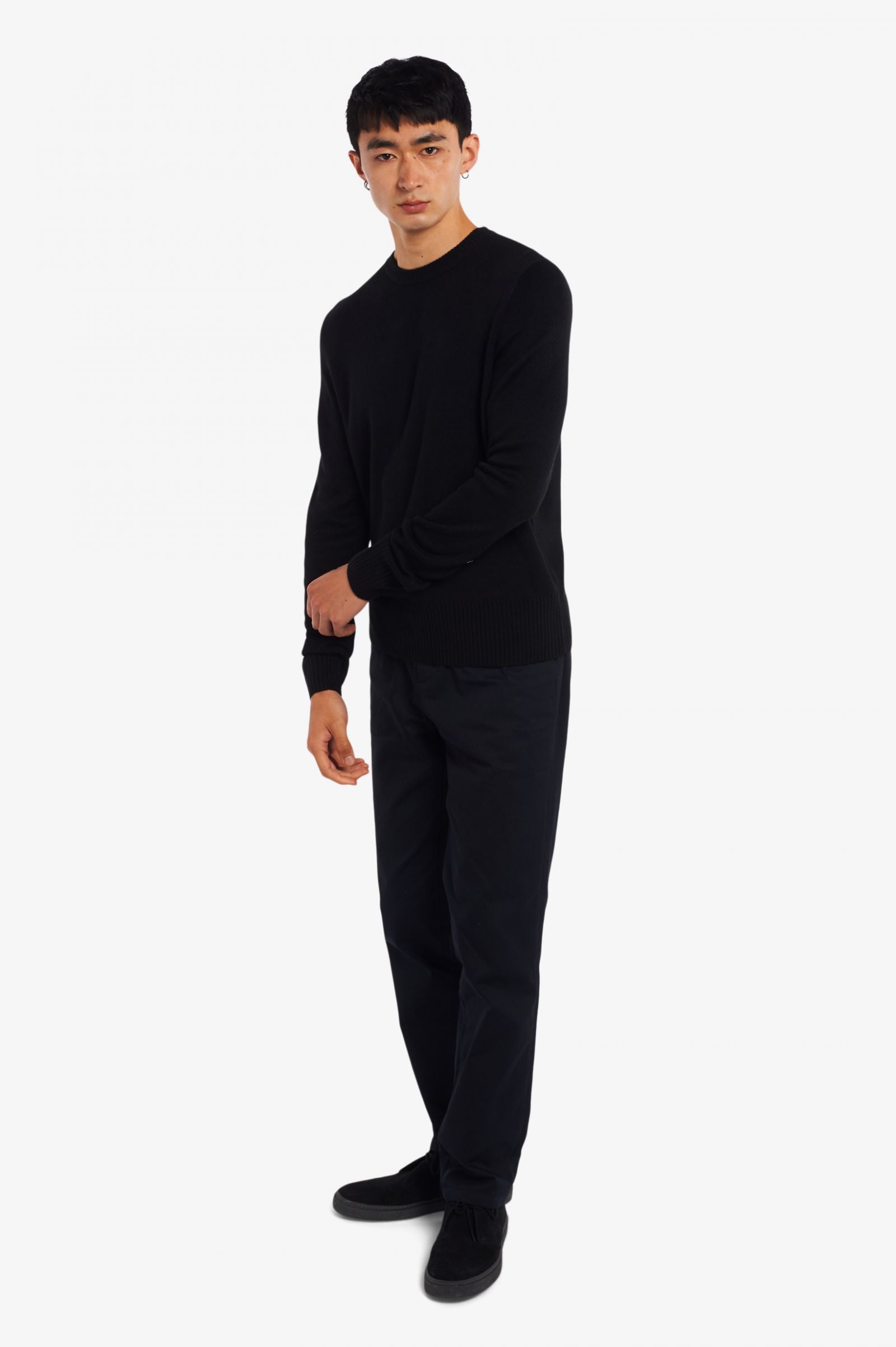 Black Laurel Wreath Jacquard Crew Neck Sweatshirt - Stylish Casual Pullover for Men & Women | Perfect for Fall Outfits, Coffee Dates and Weekend Errands