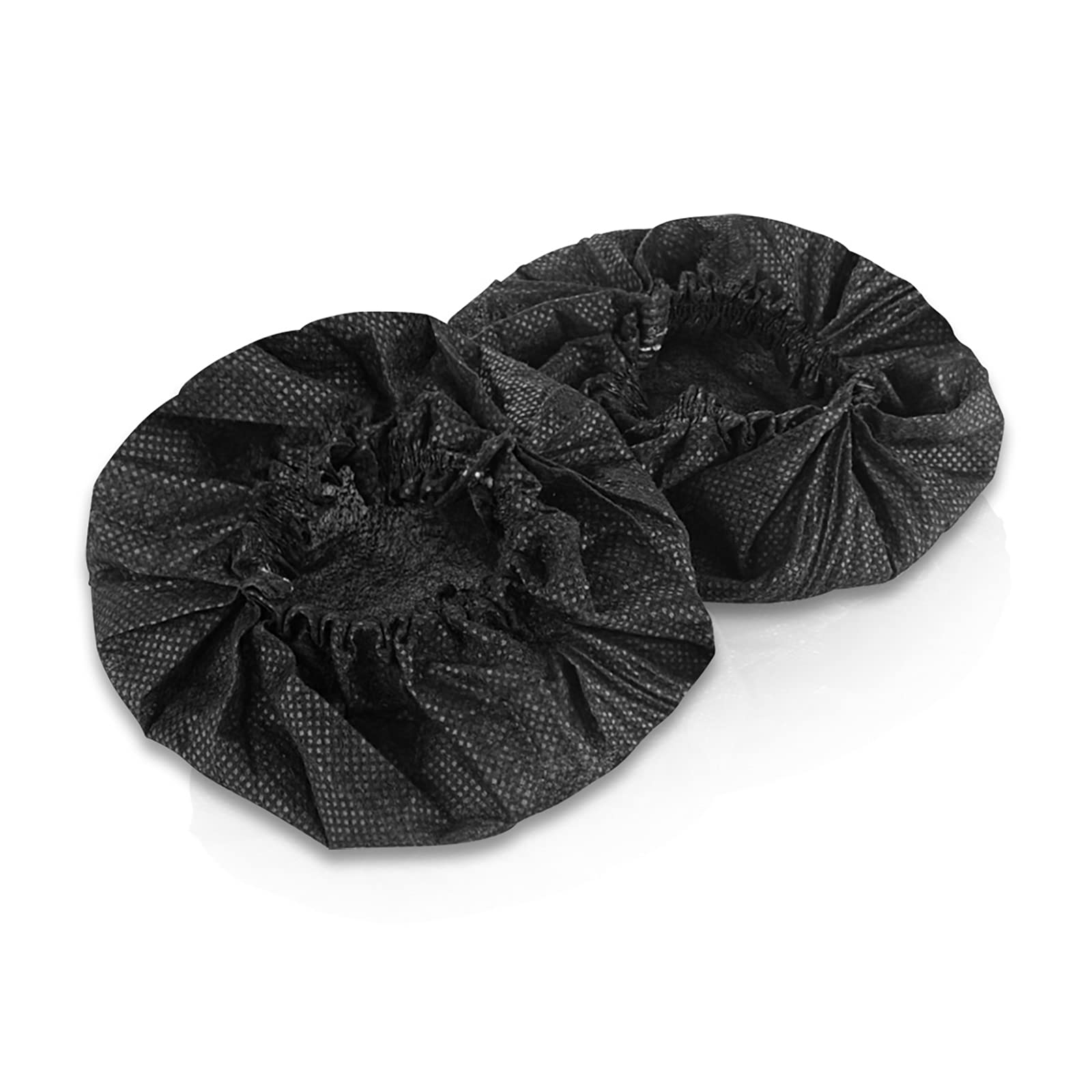 Geekria 500 Pairs Disposable Headphone Ear Covers for Over-Ear Headphones - Stretchable Hygienic Earpad Protectors for MRI Headsets, Sanitary Ear Cushion Covers (Medium/Black) - Ideal for Hospitals, Salons, Gyms & Shared Headphone Use