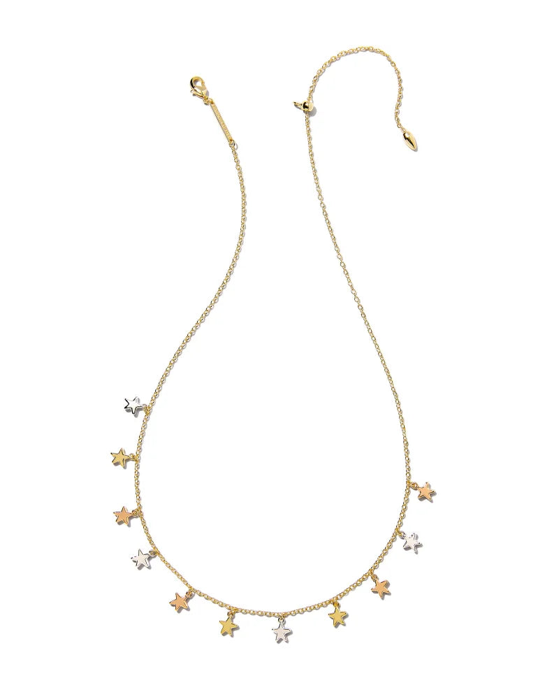 Sloane Star Strand Necklace in Mixed Metal - Elegant Layered Gold & Silver Necklace for Women, Perfect for Everyday Wear, Date Night & Special Occasions