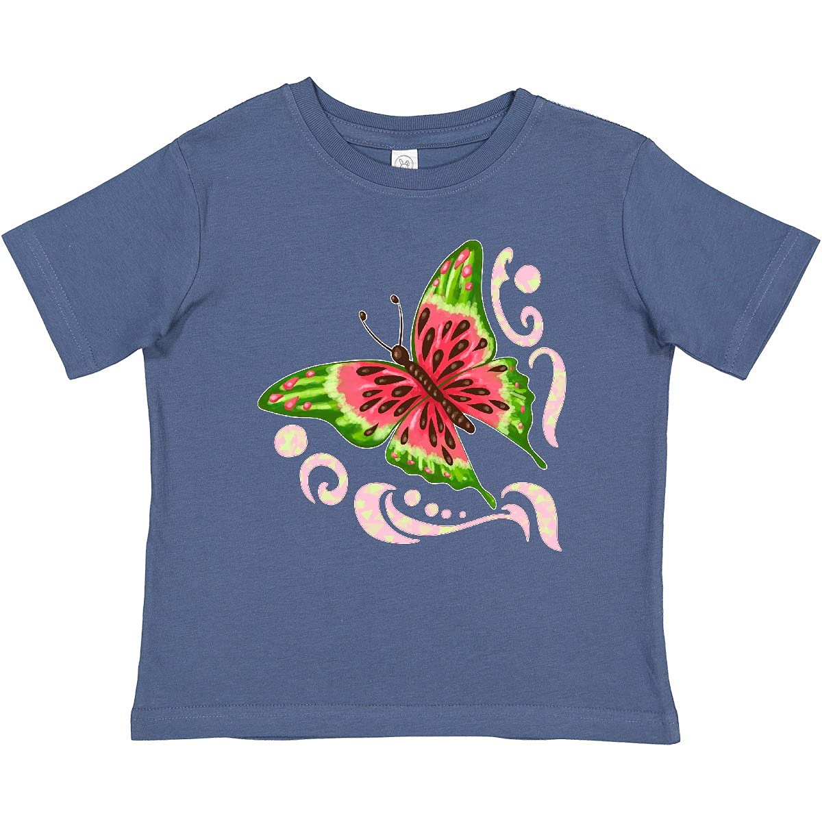 Inktastic Watermelon Butterfly Baby T-Shirt - Cute Summer Outfit for Boys & Girls - Perfect for Beach, Park & Family Photos
