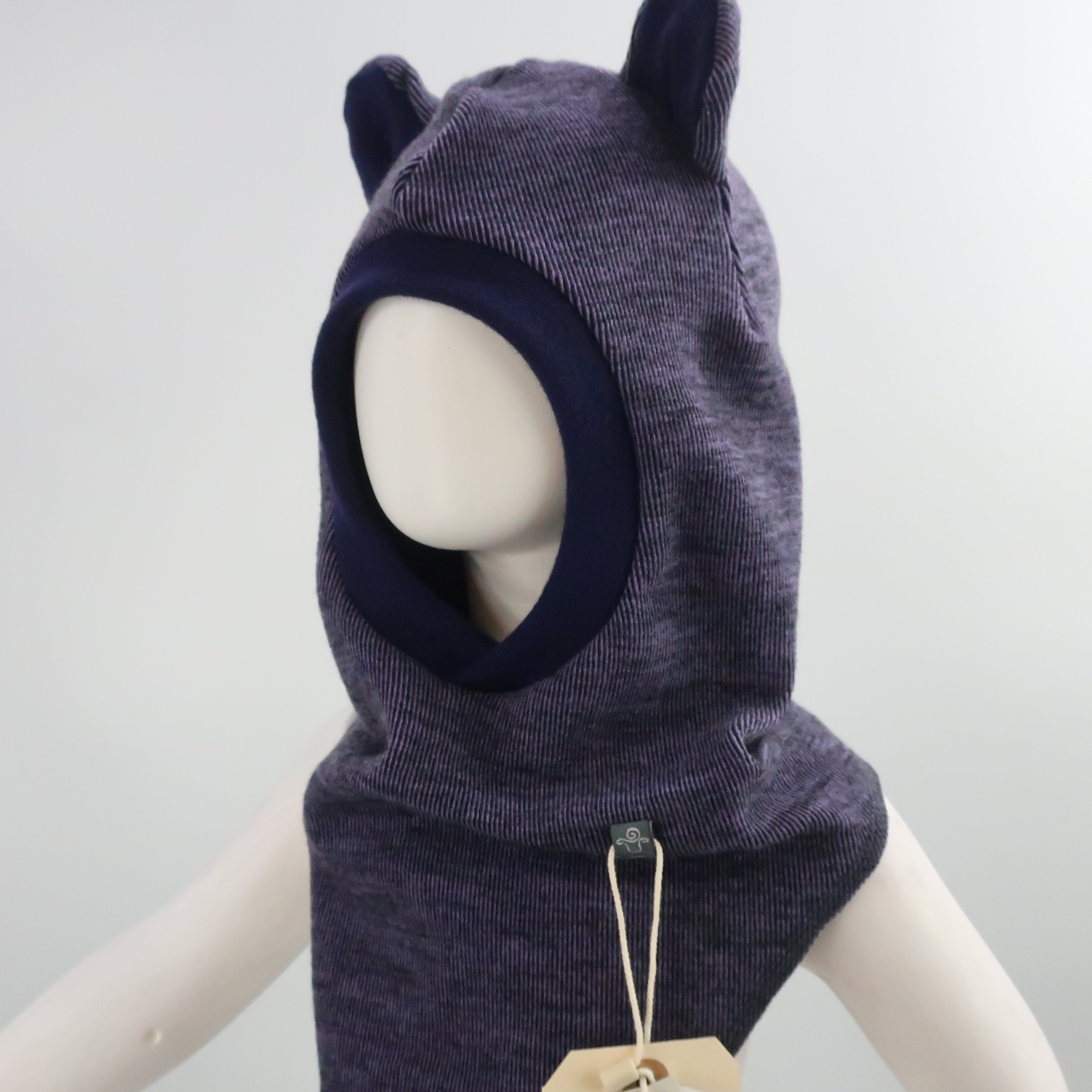 Bumby Wool Balaclava with Bear Ears - Warm Winter Face Mask for Skiing, Snowboarding & Outdoor Activities
