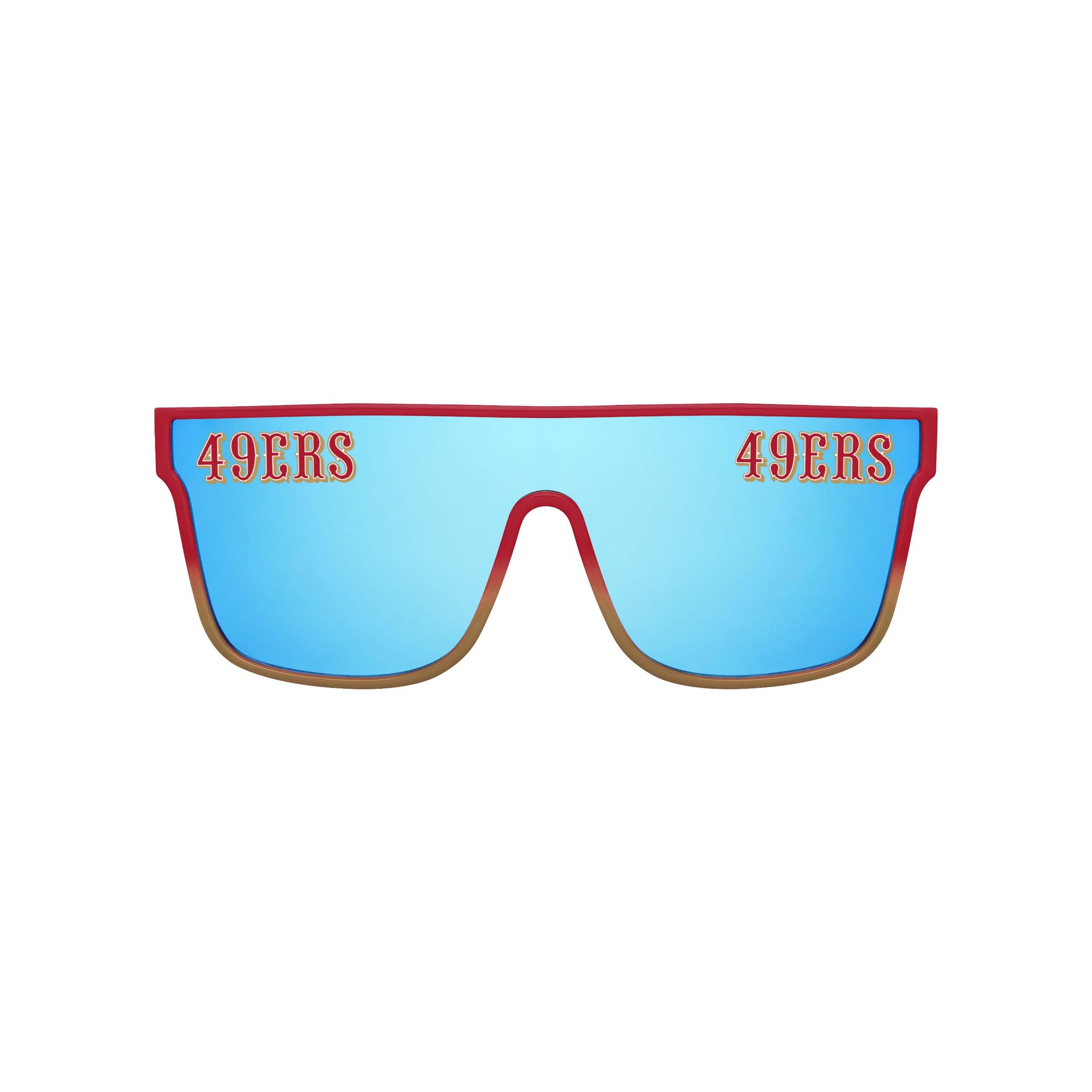 FOCO NFL Team Logo Gradient Overtime Sunglasses - Stylish Sports Fan Sunglasses for Football Games, Beach, and Outdoor Activities