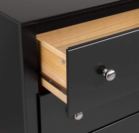 Sonoma Tall 6 Drawer Chest - Solid Wood Dresser with Smooth Gliding Drawers (Available in 4 Colors) - Perfect for Bedroom, Nursery, or Closet Organization